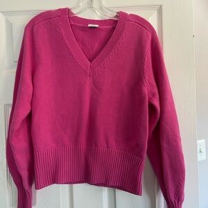 CAbi Pink V-Neck Sweater